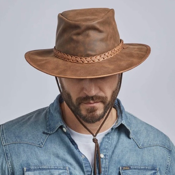 Weatherproof Crusher‎ Cooper Outback Leather Hat Large XL - Picture 3 of 16